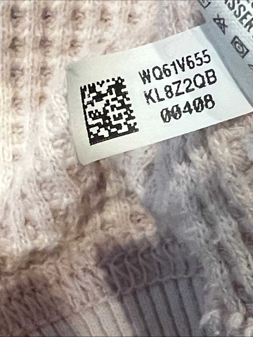 Aerie Light Pink Waffle Crewneck Oversized Sweater Size Large - Picture 8 of 10